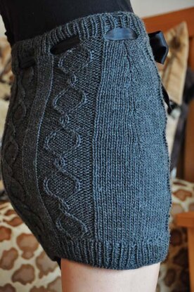 Cables and Curves Cable Knit Skirt