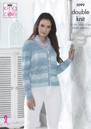 Cardigan & Waistcoat in King Cole Vogue DK - 5099pdf - Downloadable PDF