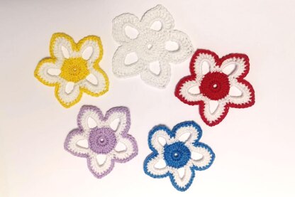 Crochet flower star pattern
