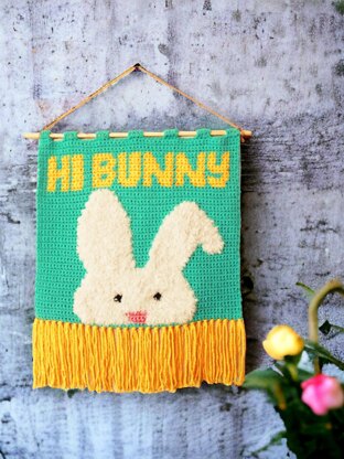 Easter Bunny Pillow & Banner