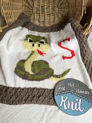 S is for Snake Baby Blanket