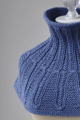 Cayuga Cowl in Universal Yarn Bella Cash Worsted - Downloadable PDF