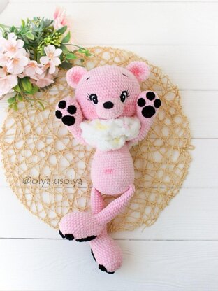 Polar Bear LoLo + Scarf pattern (PDF + 6 videos)