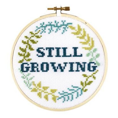 The Stranded Stitch Still Growing Cross Stitch Kit - 5 inches