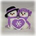 Mr & Mrs Snowman Set