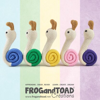 Snail / Escargot - Amigurumi Crochet - FROGandTOAD Créations