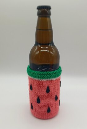 PDF Summer Fruits DK knitting pattern Can Sleeve Koozie/Cosy/Sleeve/Coozie/Cozy Summer Vibes Easy Knitting Pattern Charity Knits Beer Bottle