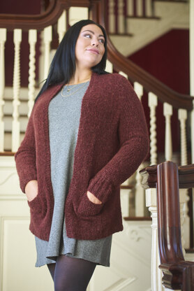 Danseuse Cardigan in Berroco Pirouette - Downloadable PDF