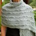 Warm Brioche Cabled Stole