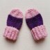 Colour Block Baby Mittens