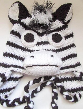 Zebra Hat knit