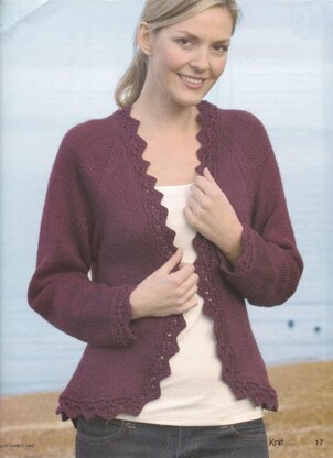 Lace Curved Edge Cardigan