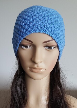 Mandy - 12ply moss stitch beanie