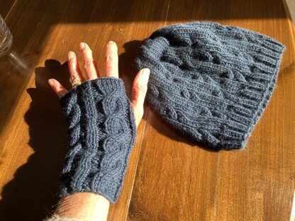 Hat and wrist warmers