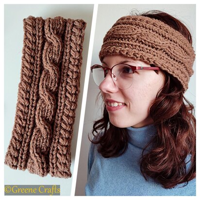 "Flow" Knit Cable Headband