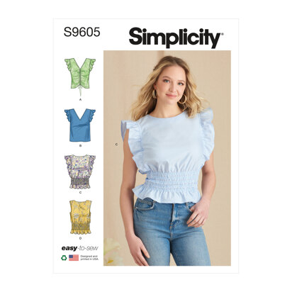 Simplicity Misses' Tops S9605 - Sewing Pattern