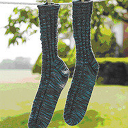 160 Brookside Socks - Free Knitting Pattern for Women in Valley Yarns Franklin