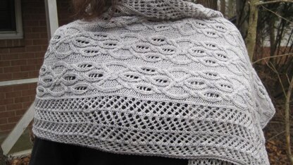 Donnegal Cable Lace Shawl