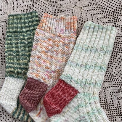Textured Socks Three Ways