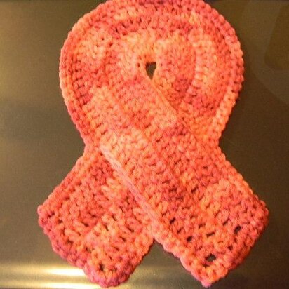 Cancer Ribbon Dishcloth