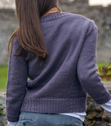 Travelling Cable Sweater in The Fibre Co. Cumbria Fingering - Downloadable PDF