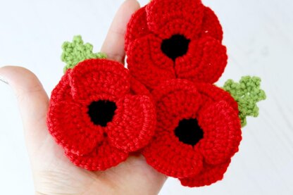 Crocheted Poppy