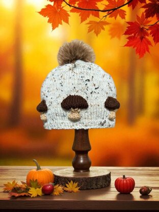 Mushroom Beanie Winter Hat