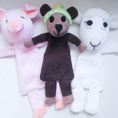 Teddy Bear Pig Sheep Comfort Lovey