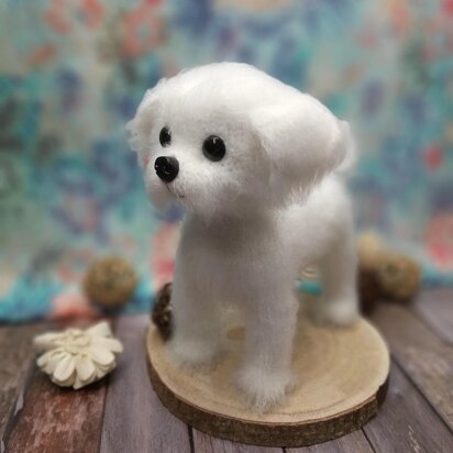 Maltese Dog Amigurumi