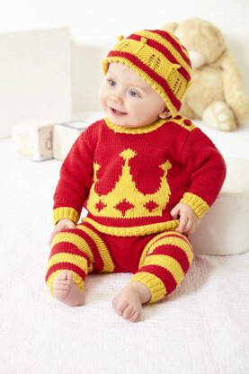 Baby Sweater, Hoodie, Hat, Trousers and Shorts in King Cole Cottonsoft - 6021 - Leaflet