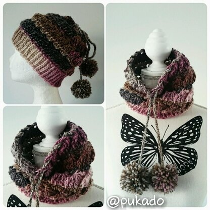 Rosebud Hat and Cowl