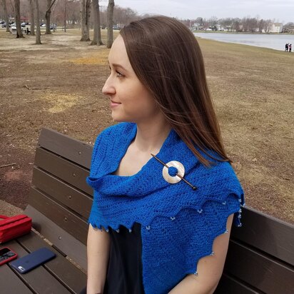 Caribbean Blues Shawl