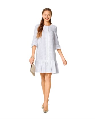 Burda Style Misses' Dress – Casual Fit – Hem Frills B6208 - Paper Pattern, Size 8-18