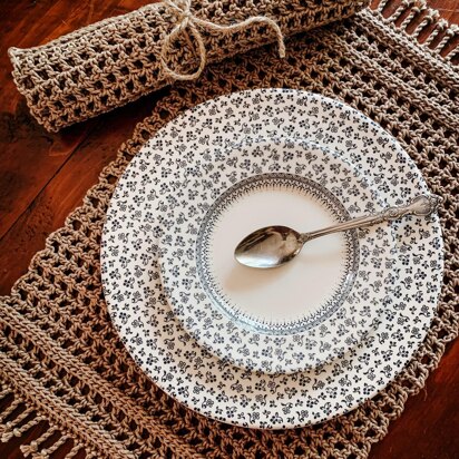 Rustic Crochet Placemat