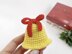 Christmas bell ornament crochet pattern