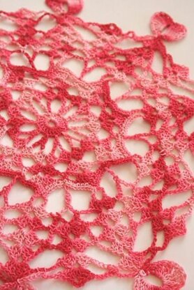 Hearts Afire Doily