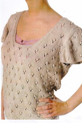 Lace and Bobble Top