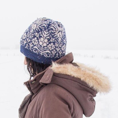 Denim and Brocade Toque