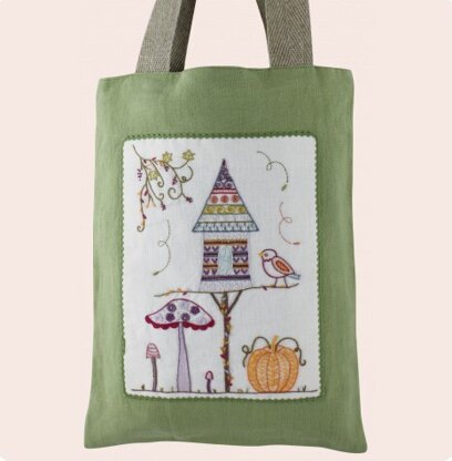 Un Chat Dans L'Aiguille Autumn Birdhouse Embroidery Kit
