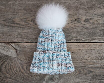 Knitting Pattern Melange Pure Wool Hat