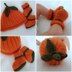 Pumpkin Patch Baby Hat & Booties