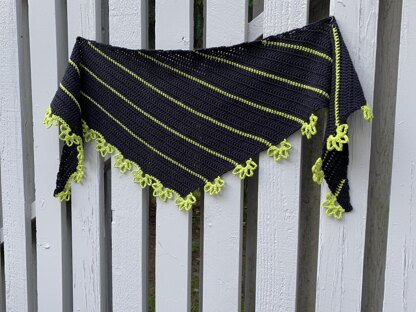 Flower Stripe Shawl