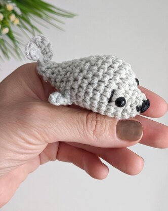 Crochet seal pattern, NO SEW crochet plush pattern, amigurumi sea animal