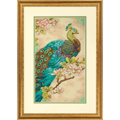 Dimensions Indian Peacock Cross Stitch Kit - 23cm x 38cm