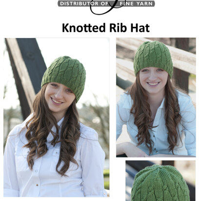 Knotted Rib Hat in Cascade 220 Superwash Aran - A193 - Downloadable PDF