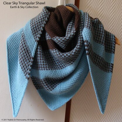 Clear Sky Triangular Shawl