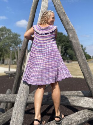 Ribbed Foldover Dress