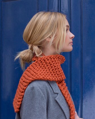 Lia Scarf - Beginners Knitting Pattern in MillaMia Naturally Soft Super Chunky
