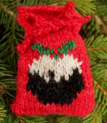 27 Knitted Christmas Santa Sacks