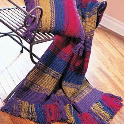 Woven-Look Blanket in Patons Canadiana